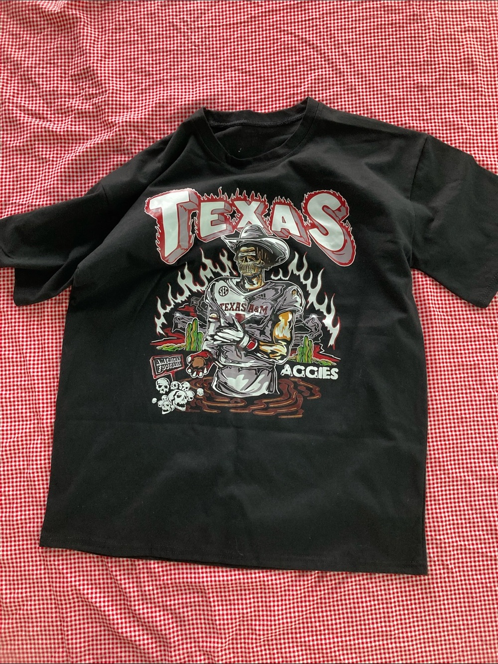Gildan Black Texas Aggies Graphic Short Sleeve Tee